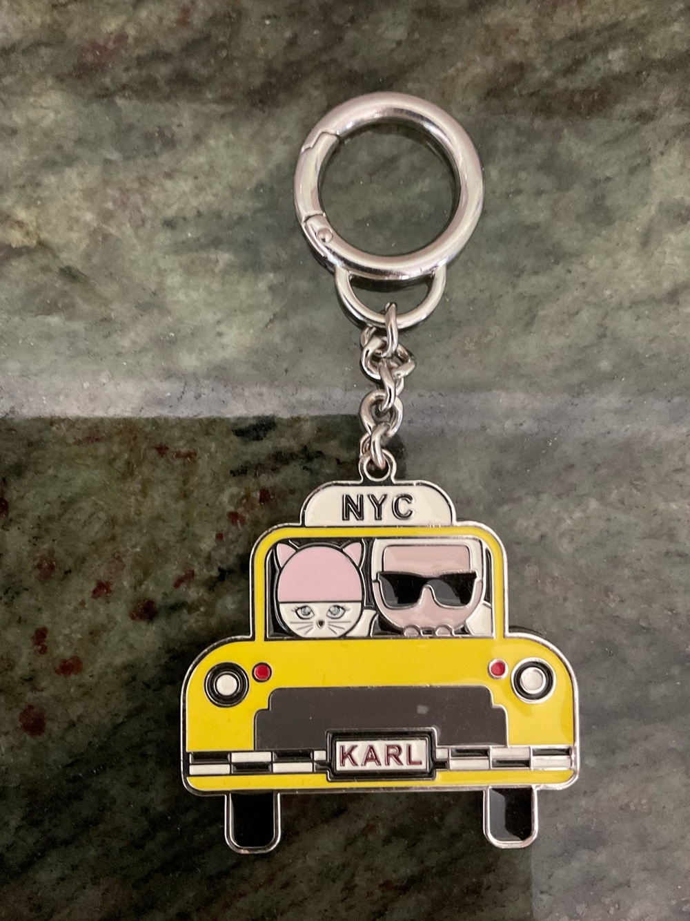 Karl Lagerfeld Taxi Keychain